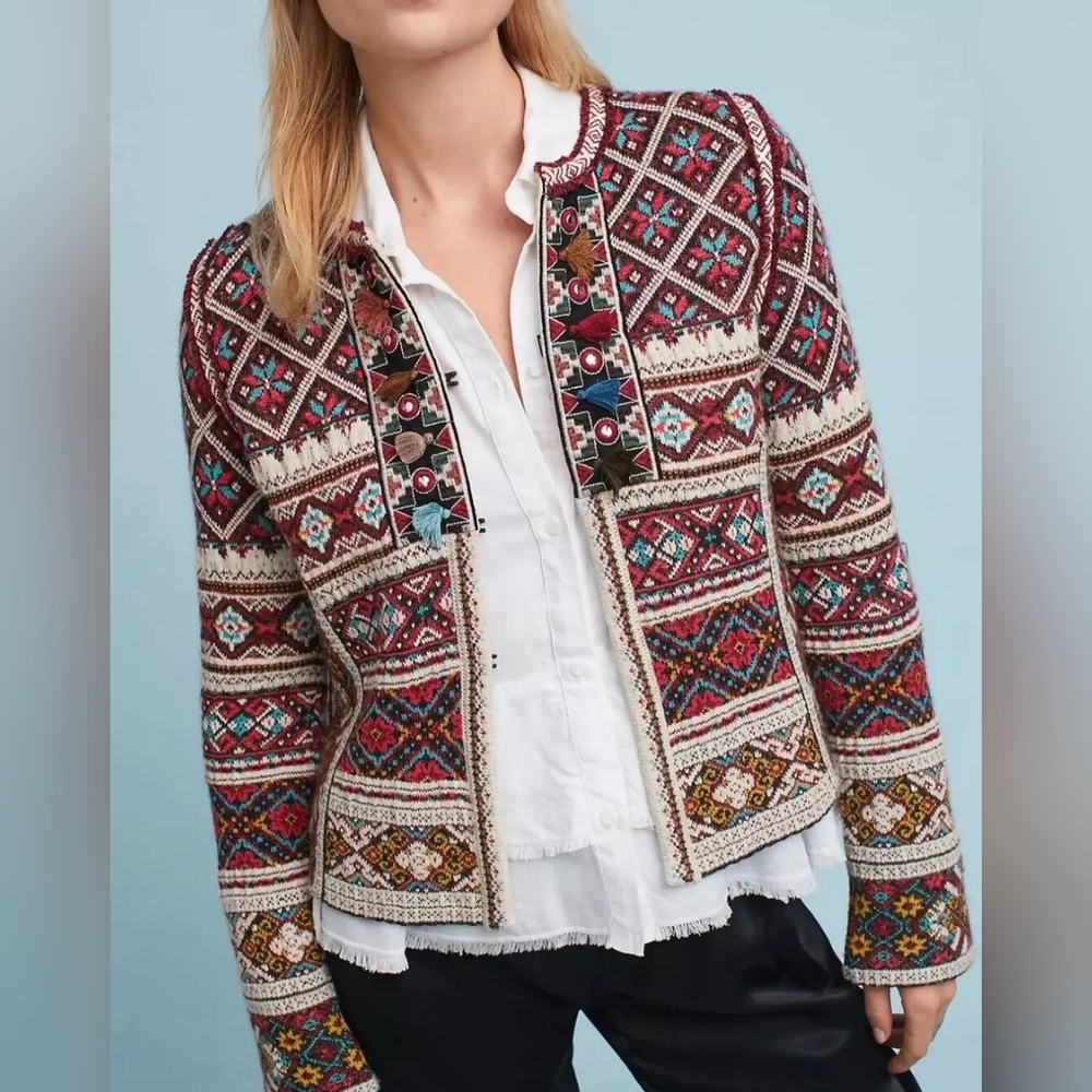Peck & Peck Boho Tapestry Sweater - Picture 3 of 5